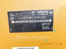 Cat 950M FC, Wheel Loader, 3195 hours, S/N: J1S02262, 2019