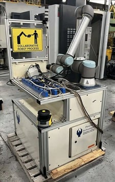 Universal Robots, UR-10e, CoBot, 22 lb. payload, 51.2" reach, mounted on worktable, 2020