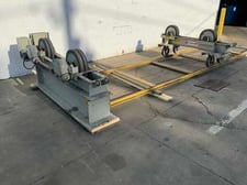 10 Ton, Ransome, tank roll set on adjustable track, 24"-144" work diameter, 5" wheel width, 16" wheel diameter