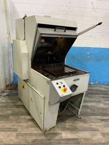 14" Leco #MSX-300 Metallographgic abrasive cutoff saw, 15-3/4" x 15-3/4" T-slotted table, 15 HP