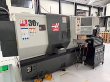 Haas #DS-30Y, 4-Axis CNC Lathe, 31.7" swing, 23" machining length, 18" turning diameter, 2" bar, 30 HP, 4,000