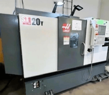 HAAS #ST-20Y, CNC Lathe, 21" swing, 11.75" max. machining diameter, 8.4" X, 2" Y, 22.5" Z, 8" chuck, 2.5"