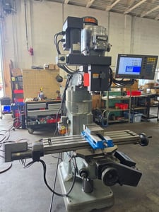 Bridgeport #2J, CNC knee mill, 9" x48" table, 35" X, 12" Y, 5" Z, 2 HP, 60-4200 RPM, R-8, Acu-Rite Millpwr G2