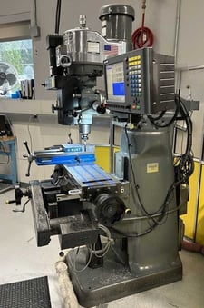 Bridgeport #2J, CNC knee mill, 9" x48" tbl., 35" X, 12" Y, 5" Z, 2 HP, 60-4200 RPM, R-8, Acu-Rite Millpwr G2