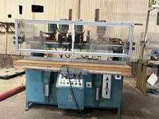 Sicotte #J-3H-6, Vertical Boring Machine, 24" x 72" table, 4 spindles, (4) 1 HP motors, 8" vertical table
