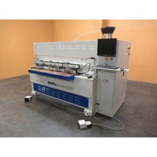 Omal #HBD-1300, CNC Bore, Glue & Dowel Inserter, 51-1/4" X-axis, 164 FPM carriage, 2-spindle drill head, 8mm