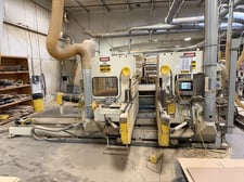 Progressive Systems, Double End Tenoner, 96" max. width capacity, (2) 10 HP trim saws, 7.5 HP electro