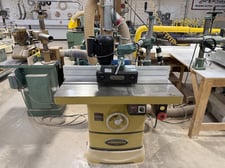 Powermatic #2700, Shaper, 5 HP, 3/4" spindle, 7,500-10,000 RPM, 30" x 40" table, Grizzly power feeder, 2"