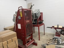 Mellott #140, Lumber Scrap Shear, 4" depth x 11-1/2" width capacity, 10 cuts/min., 11"-14" finished piece