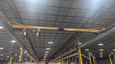 2 Ton, (2x1 Ton) Harrington, Fixed Trolley Spacing, 34' 0" span, 20' Lift, Pendant, VFD Bridge, Spreader