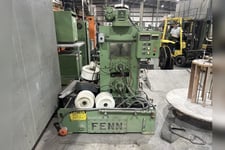 6" Fenn #124, 2-High Single-Stand Wire Flattening Mill, 12" roll diameter, 36" diameter take-up reel, 11"