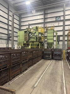 22 cu.ft. Sinto #CNDR-22, Rotary Drum Blast System, 2,650 lb. load capacity, 60 HP blast wheel, dust