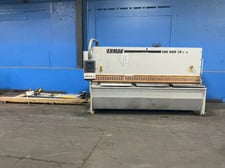 3/8" x 10' Ermak #CNC-HGD-10X3/8, hydraulic CNC shear, Cybelec controls, foot pedal, 30 HP, 2010