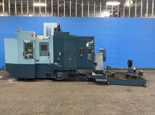 Matsuura #H-PLUS-405, CNC horizontal machining center, 51-spot tool changer, G-Tech 16i control, Chip Conv.