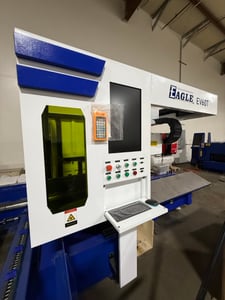 Eagle #EV-60T, pipe cutting fiber laser, 3000 watt, MaxPhotonics fiber supply, 20" length capacity, 5.5"
