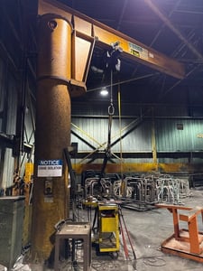 3 Ton, O'Brien, Articulated Jib Crane, 18' span, 18' clearance, 2007