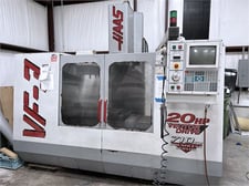 Haas #VF-3, CNC vertical machining center, 20 automatic tool changer, 40" X, 20" Y, 25" Z, 7500 RPM, 20 HP