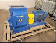 Stedman #FC2215, hammermill shredder, 22" rotor diameter, 15" cage width, 20:1 reduction ratio, 30-75 HP