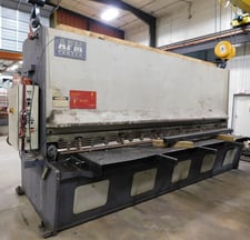 1/2" x 13' AFM Fabtek #MK13-41, hydraulic shear, 1" x 4" x 160" blade, 18 holddown, 48" front operated power