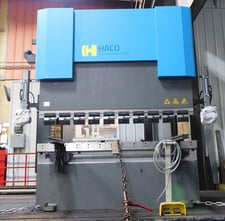 75 Ton, HACO #SRM756-5, CNC hydraulic press brake, 6' overall, 63" between housing, 10.6" stroke, 16" throat