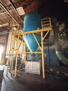 Weg #1072791875, cyclone dust collector, AirPro centrifugal blower, 40 HP motor, 2022