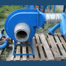 Fiberglass Centrifugal Blower, 18" diameter x 4" wide wheel, 8" infeed, 5 HP Baldor motor, 1760 RPM, 575