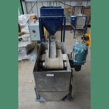 Eriez #26C, Pan Vibrator, 9,000 Gauss Magnetic Separator, 10" belt conveyor, 4" diameter magnetic head