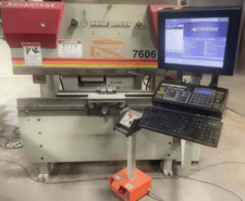 60 Ton, Accurpress #7606, Hydraulic Press Brake, 6' overall, 52" between housing, 8" stroke, 24" Back Gauge