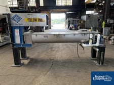 9" x 7' Unico #HSH9-7-4, Twin Screw Holoflite Processor, 304 Stainless Steel, (2) 9" diameter screws, 50 psi