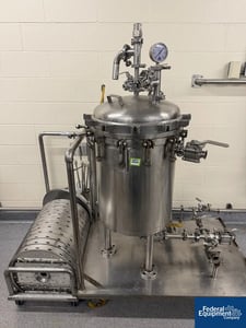 19.32 sq.ft. Sparkler Filter #18-D-12, Pressure Filter, 316L Stainless Steel, 60 PSI @ 350 deg F, (12) 18"