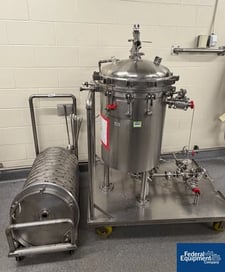 19.32 sq.ft. Sparkler Filter #18-D-12, Pressure Filter, 316L Stainless Steel, 60 PSI @ 350 deg F, (12) 18"