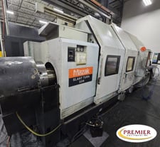 Mazak #Slant-Turn-50Nx120", CNC slant bed heavy duty lathe, Mazatrol Fusion 640T Control, 31.7" swing, 4-jaw