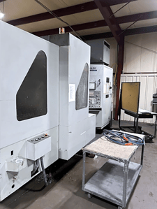 Hyundai Kia #KH63G, CNC horizontal machining center, Fanuc 18iMB, 37.4" X, 32.5" Y, 29.9" Z, 8000 RPM, 60