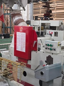 12" Mereen-Johnson #312-DC-SR2, gang rip saw, 2 shifting blades, 2-3/4" thickness capacity, 75 HP, 30-235