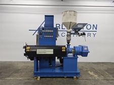 2.5" Polytruder/Egan, extruder, 24:1 L/D, 40 HP AC, air cooled, 5 barrel zones, 6 downstream zones, 460 V.