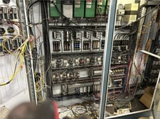 6" Merritt Davis #Polycycle-MS, ram stuffer extruder, 600 HP, 36:1 L/D, 7 barrel zones, 125 RPM, 2001