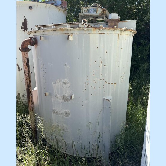 5 HP Lightnin #15-Q-5, Agitator Mixer, 125 RPM, (2) 36" 3-blade propellers, 5' shaft, 6' diameter x 6' deep
