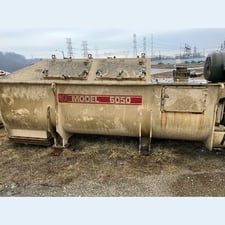 12,000 cu.ft. United Conveyor #6050, Pin-Paddle Mixer, 300 TPH, 60 HP, 50 RPM, 29" paddle diameter, 460 Volt