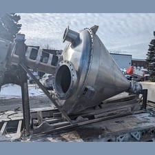 Changzhou Welldone #ZXHG-3000, Single Ribbon Conical Mixer, Stainless Steel, 106 cu.ft., 29 HP, 1-15 RPM VFD