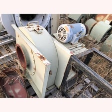 2000 cfm, Joy, Centrifugal Blower, 19.5" blade diameter, 8" wide, 10" x 10" discharge, 5 HP, 1800 RPM