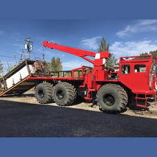 Terra-Flex #TF300TT, 6x6 All Terrain Fire-Fighting Vehicle, 2000 gallon tank, 8-ton Pitman crane, 8" x 6"