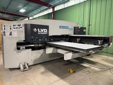 20 Ton, Lvd Strippit #V20-1225, CNC turret punch, 50" x 100" sheet, 34 station, 4 automatic index, 3.5" hole