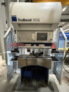 40.5 Ton, Trumpf #TruBend-7036, CNC Hydraulic Press Brake, 40.2" bending length, 4.72" stroke, 0.9' throat