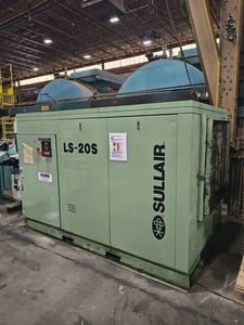 125 HP Sullair #LS-20S-125L-AC-KT, Rotary screw compressor