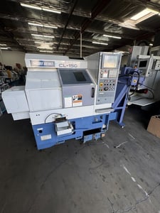 Mori Seiki #CL-150, CNC Chucker Lathe, 1.3" bar, 6" chuck, 6000 RPM, 10 HP, 12 tool, MSC-850 cnc, Chip Conv.
