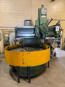 72" Webster & Bennett #72, vertical boring mill, 84" sw, 24.5" work height, 30 HP, 1970