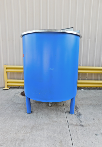 650 gallon Stainless steel single wall tank with top cover, 59" straight wall, 59" inside diameter