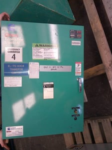 150 Amp. Onan #OT150, transfer switch, 277/480 Volts, 3-phase, S/N H970647280, NEMA 1
