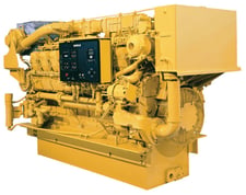 2260 HP Caterpillar #3516B-HD-SCAC, diesel marine engine, Tier 1, sound attenuated enclosure 00, electronic