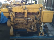 380 HP Caterpillar #3406-DITA, diesel marine engine, sound attenuated enclosure 1, Woodward governor, 1997
